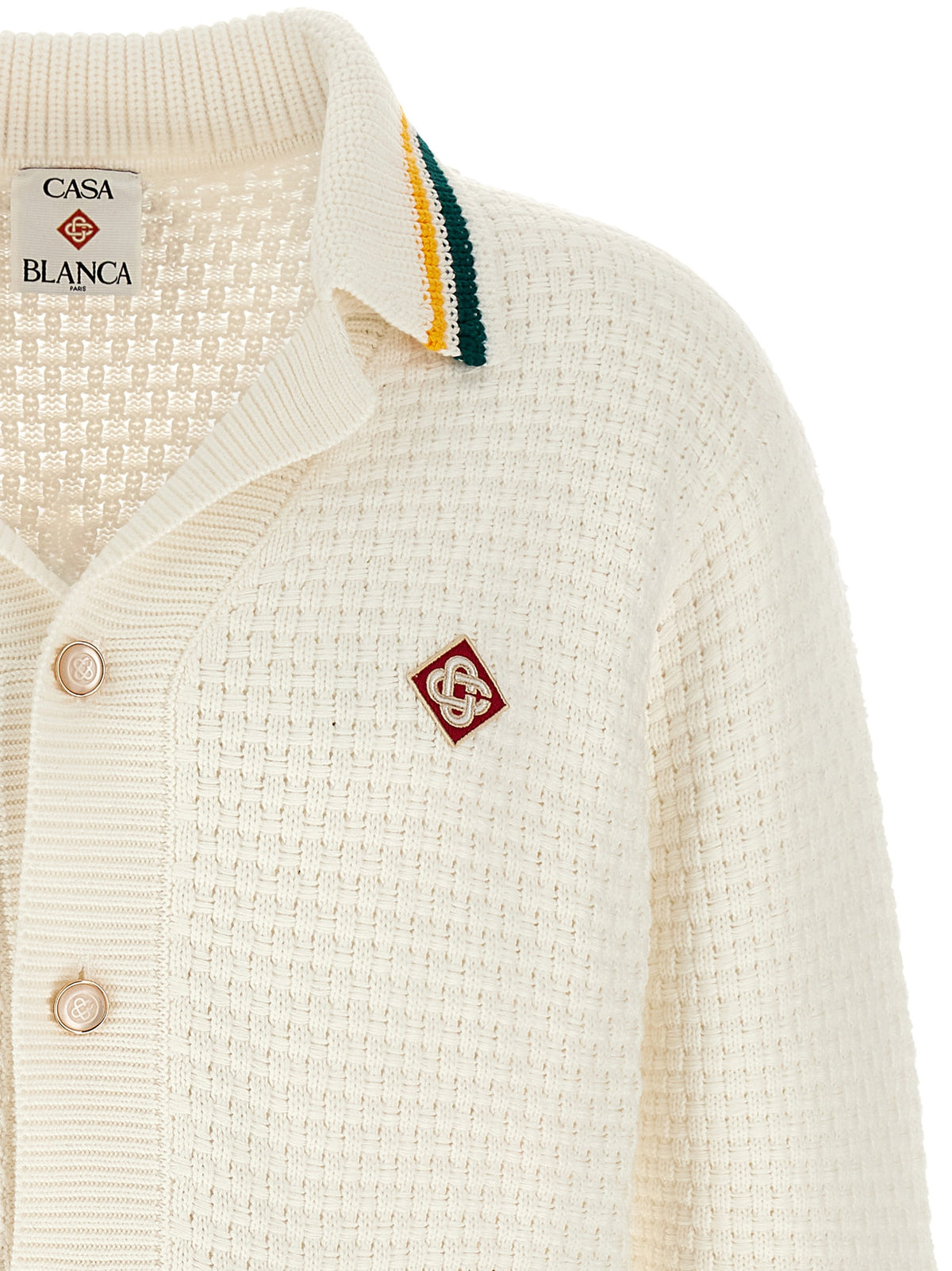 Casablanca Weiße Strickjacke