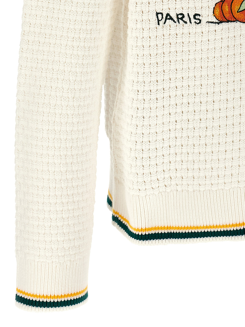 Casablanca Weiße Strickjacke