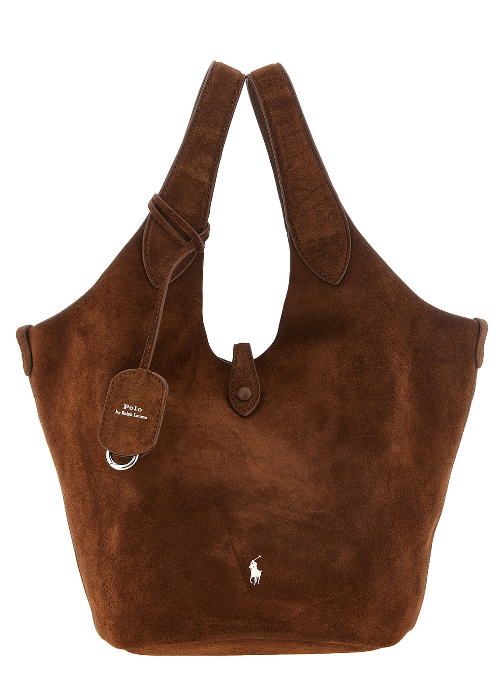 Polo Ralph Lauren Brauner Shopper aus Kalbsleder