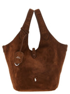 Polo Ralph Lauren Brauner Shopper aus Kalbsleder