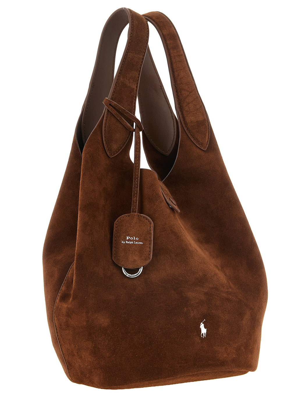 Polo Ralph Lauren Brauner Shopper aus Kalbsleder