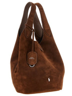 Polo Ralph Lauren Brauner Shopper aus Kalbsleder