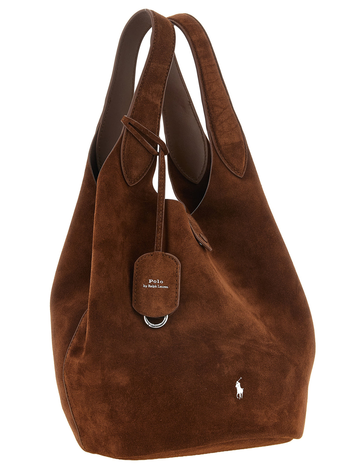 Polo Ralph Lauren Brauner Shopper aus Kalbsleder