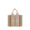 Chloé Beige Handtasche aus Leinen