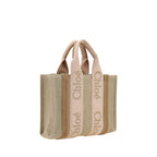 Chloé Beige Handtasche aus Leinen