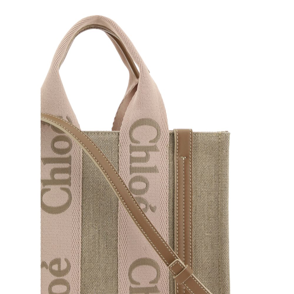 Chloé Beige Handtasche aus Leinen
