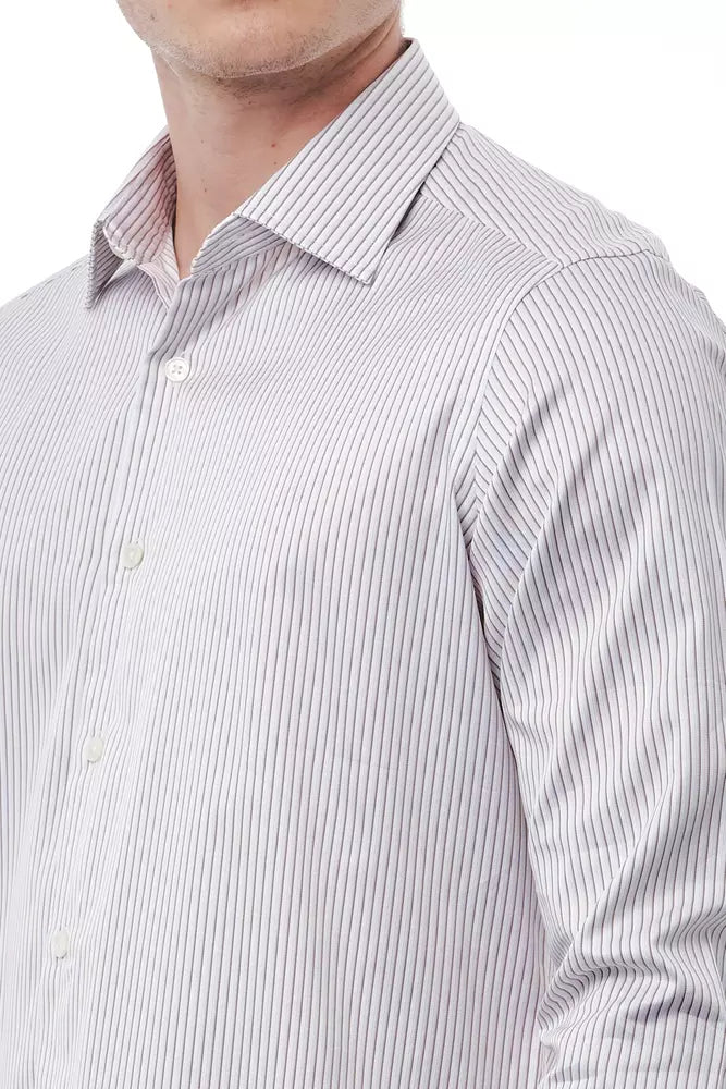 Weißes Baumwollhemd für Herren