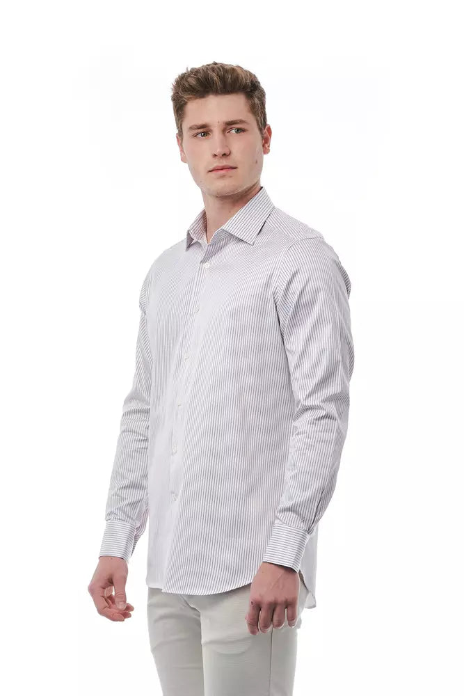 Weißes Baumwollhemd für Herren