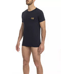 Blaues T-Shirt aus Baumwolle