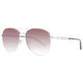 Silberfarbene Sonnenbrille aus Metall 1045670