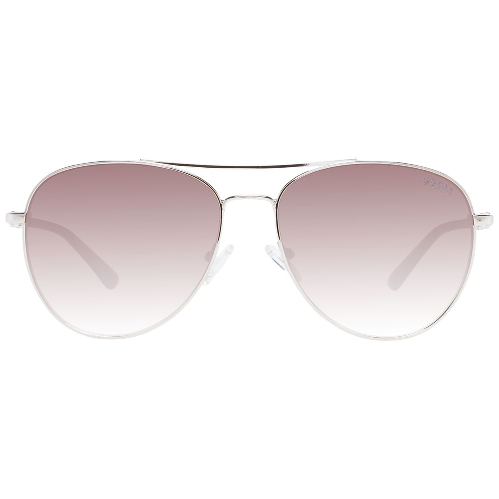 Silberfarbene Sonnenbrille aus Metall 1045670