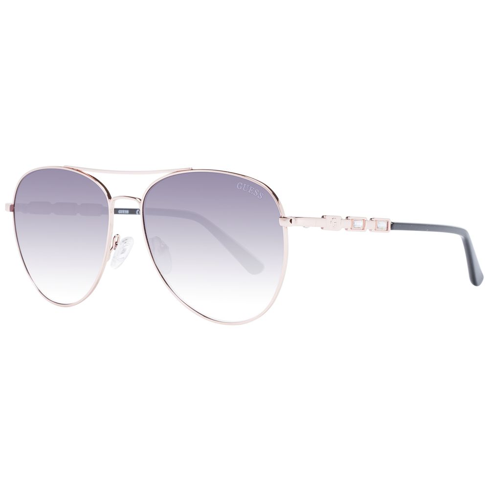 Roségoldfarbene Sonnenbrille aus Metall 1045668