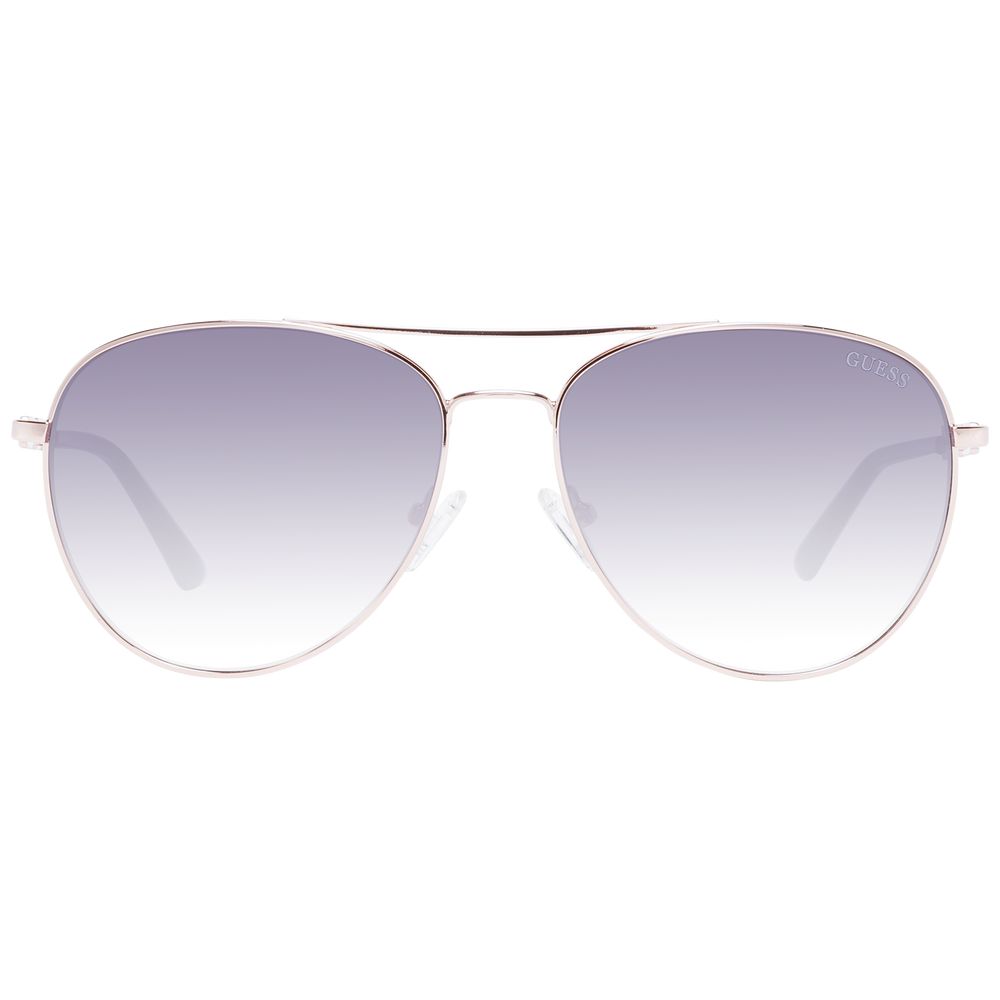 Roségoldfarbene Sonnenbrille aus Metall 1045668