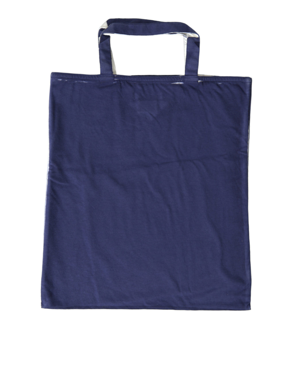 Blauer Jersey Stoff Logo Schultertasche Einkaufstasche Einkaufstasche