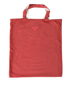 Rote Jersey-Stofflogo-Schulter-Einkaufstasche