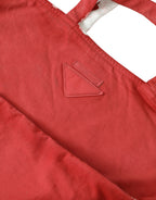 Rote Jersey-Stofflogo-Schulter-Einkaufstasche