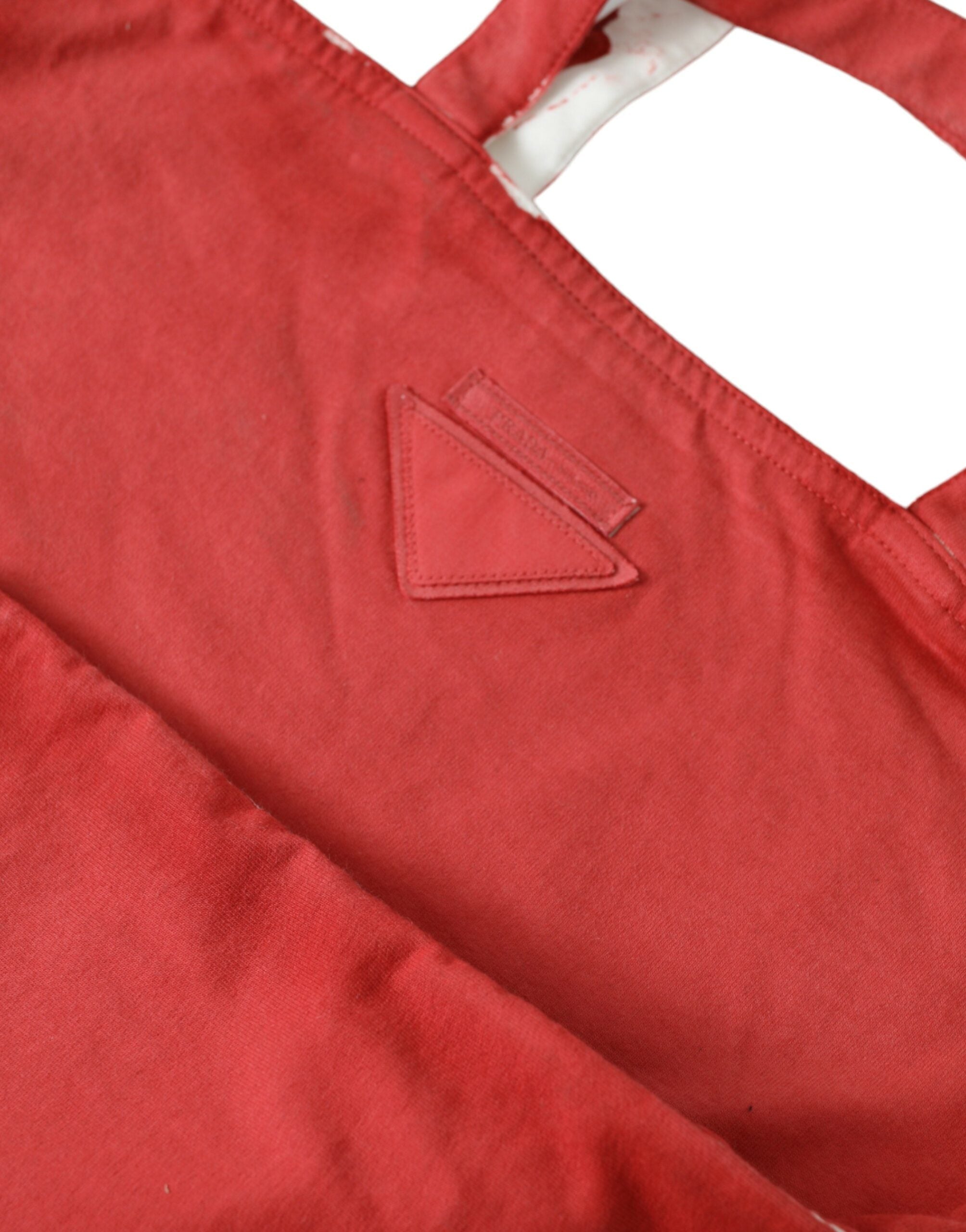 Rote Jersey-Stofflogo-Schulter-Einkaufstasche