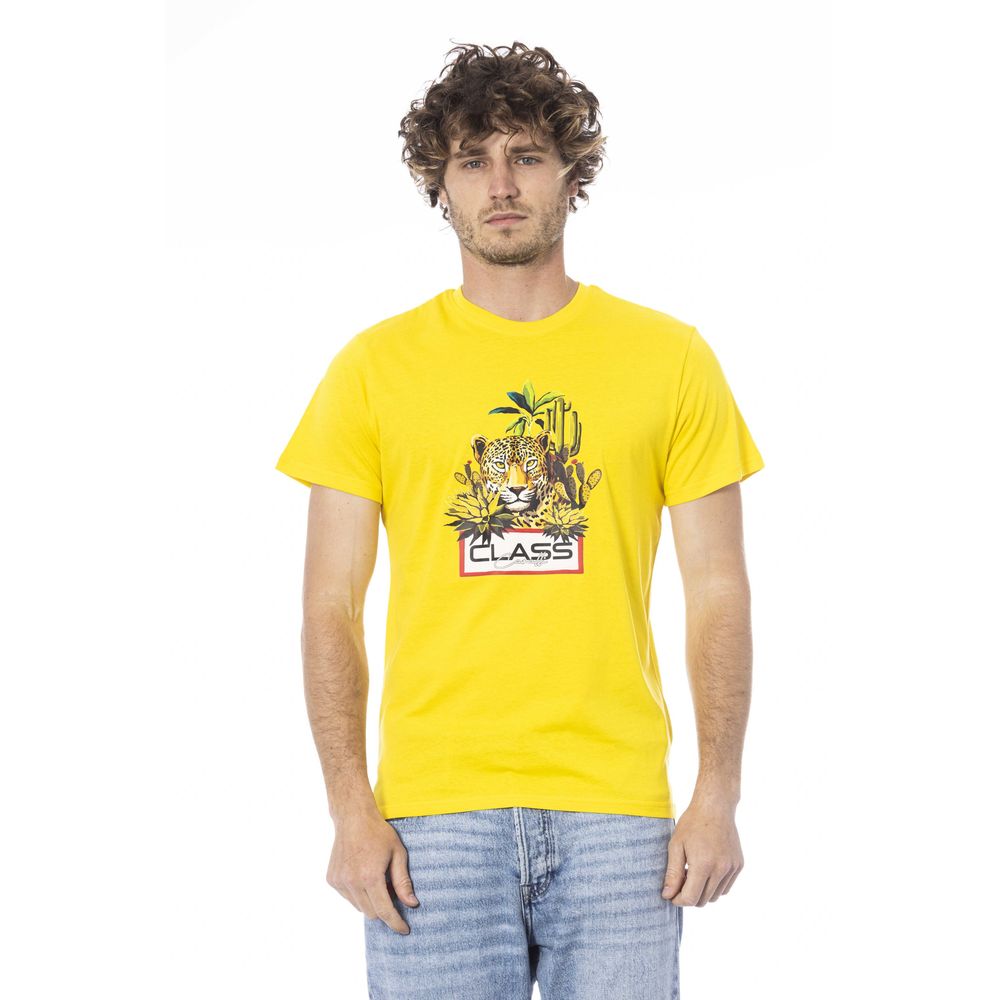 Herren T-Shirt aus gelber Baumwolle