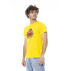 Herren T-Shirt aus gelber Baumwolle