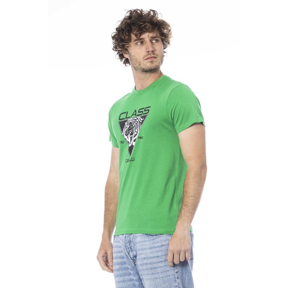 Grünes Baumwoll-T-Shirt für Herren