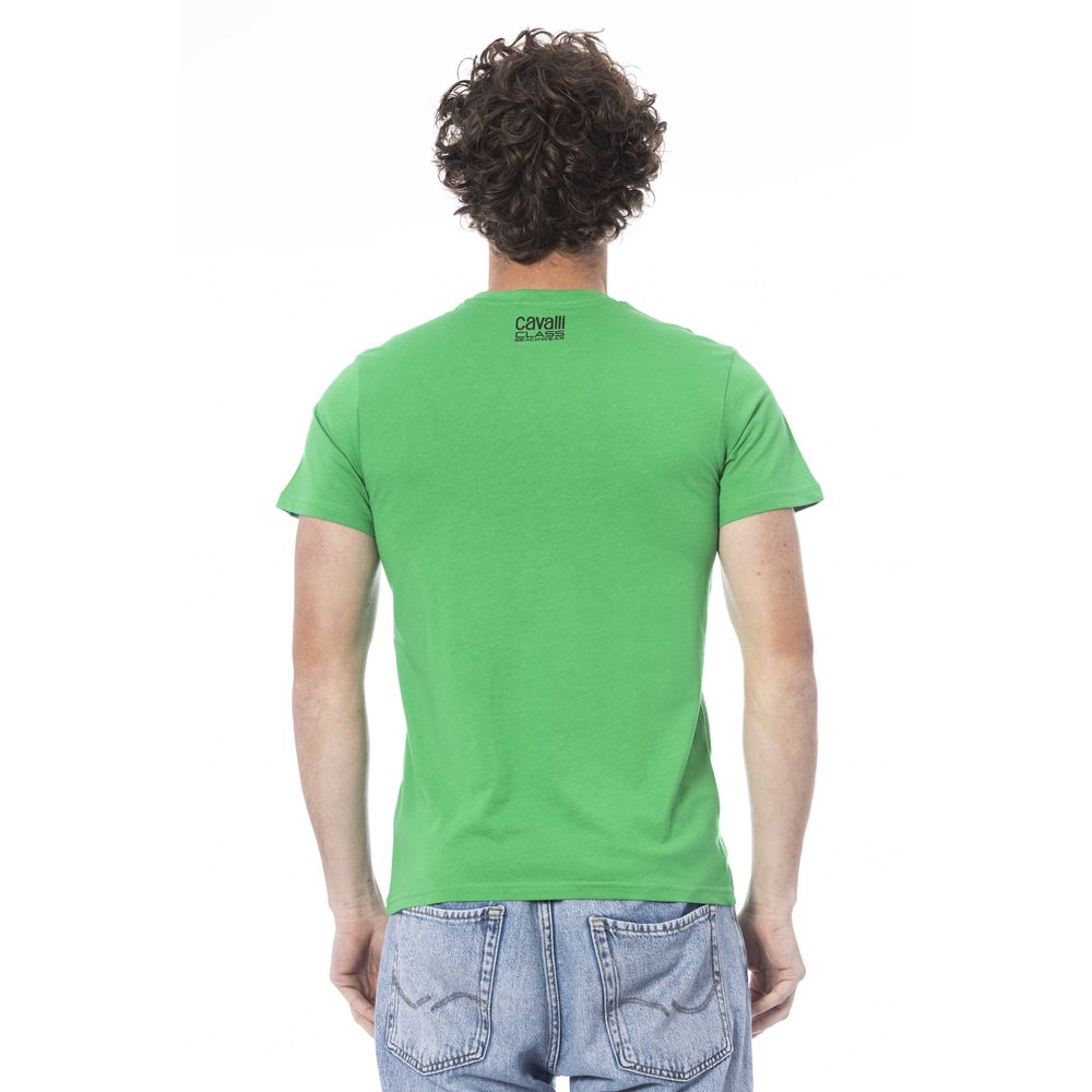 Grünes Baumwoll-T-Shirt für Herren