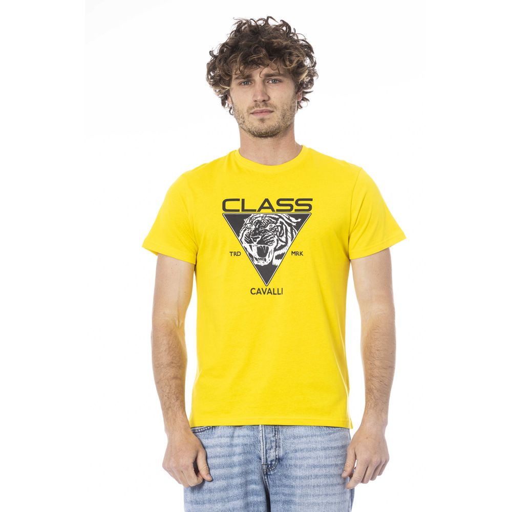 Herren T-Shirt aus gelber Baumwolle