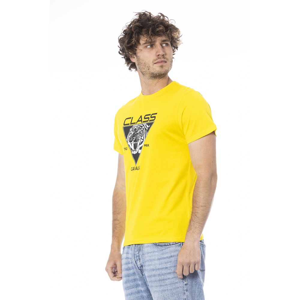 Herren T-Shirt aus gelber Baumwolle