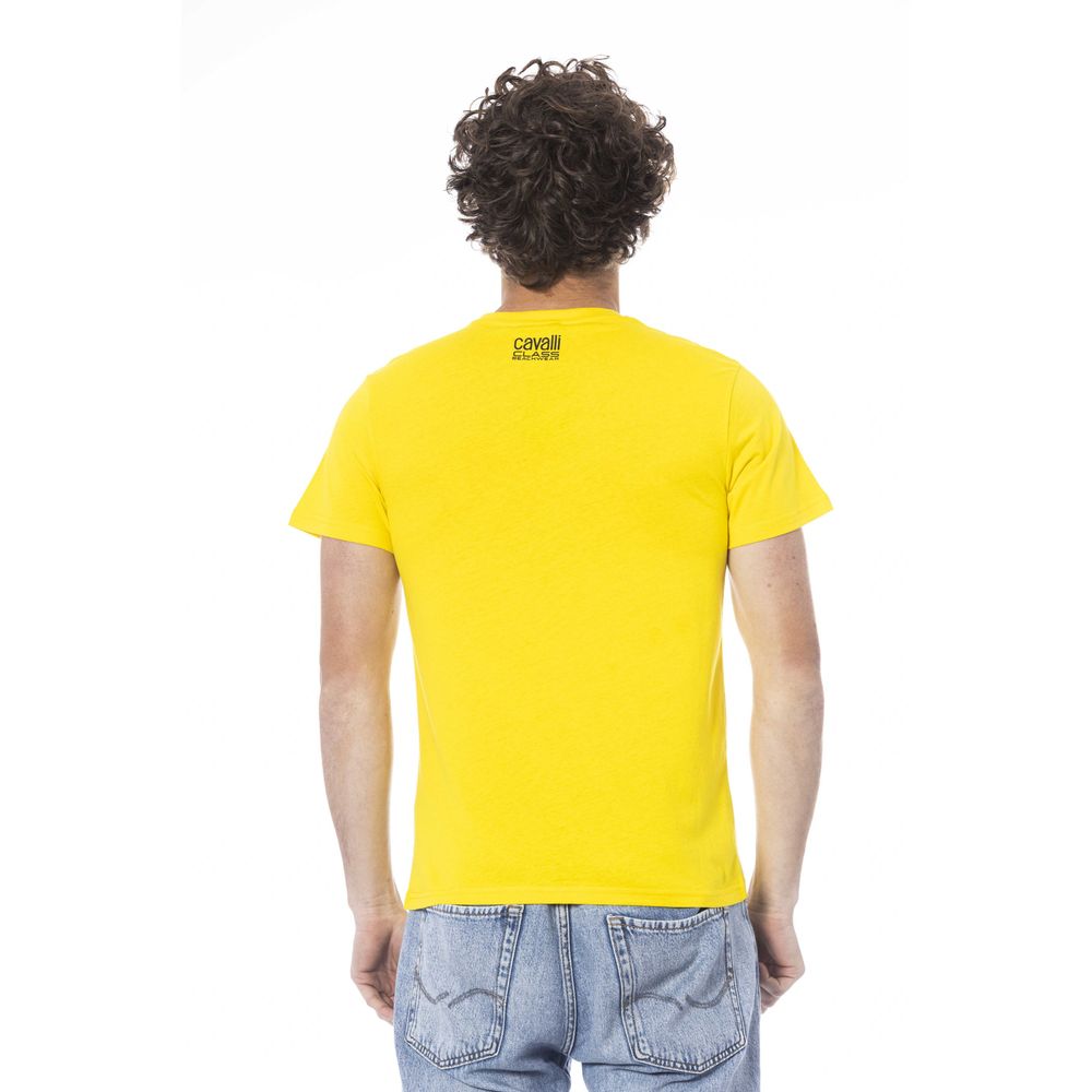 Herren T-Shirt aus gelber Baumwolle