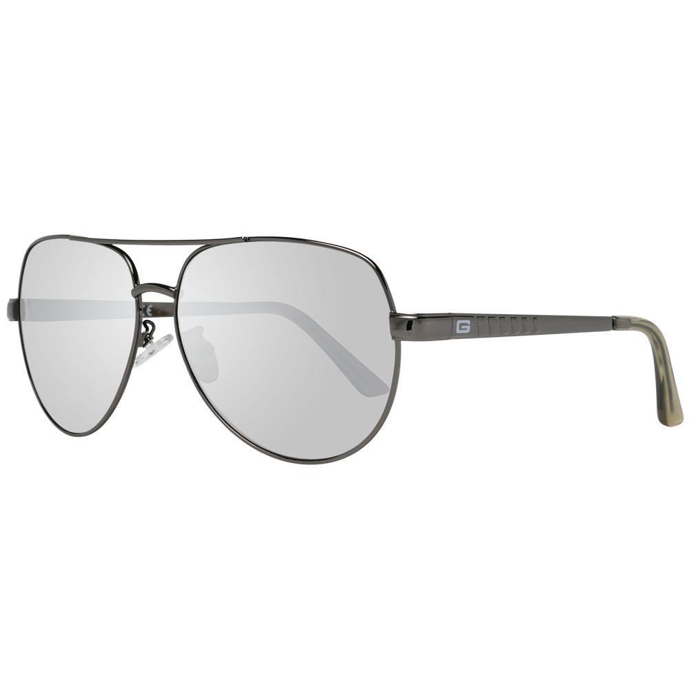 Graue Sonnenbrille aus Metall