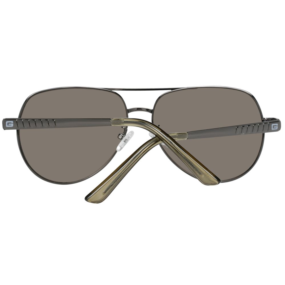 Graue Sonnenbrille aus Metall
