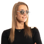 Türkise Sonnenbrille aus Metall