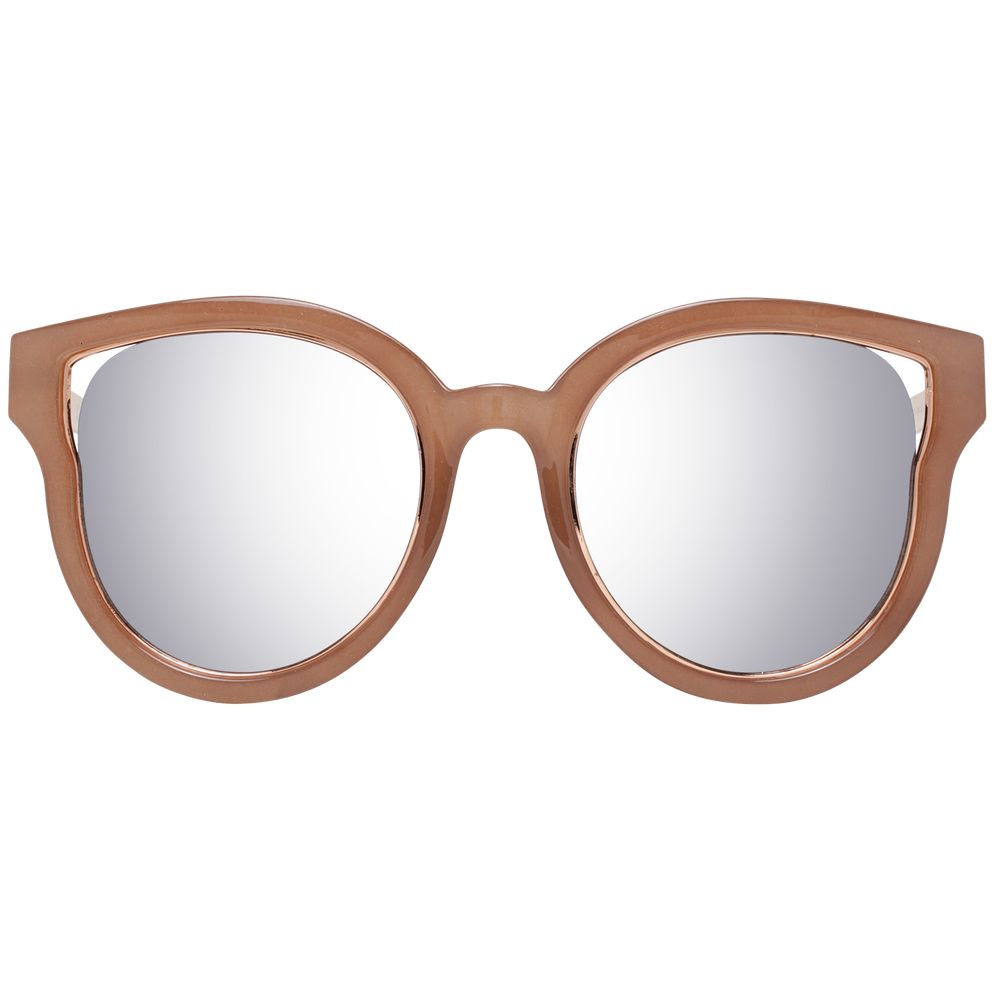 Sonnenbrille aus braunem Metall & Kunststoff