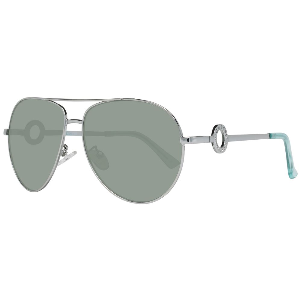 Sonnenbrille aus silbernem Metall