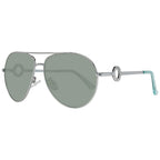 Sonnenbrille aus silbernem Metall