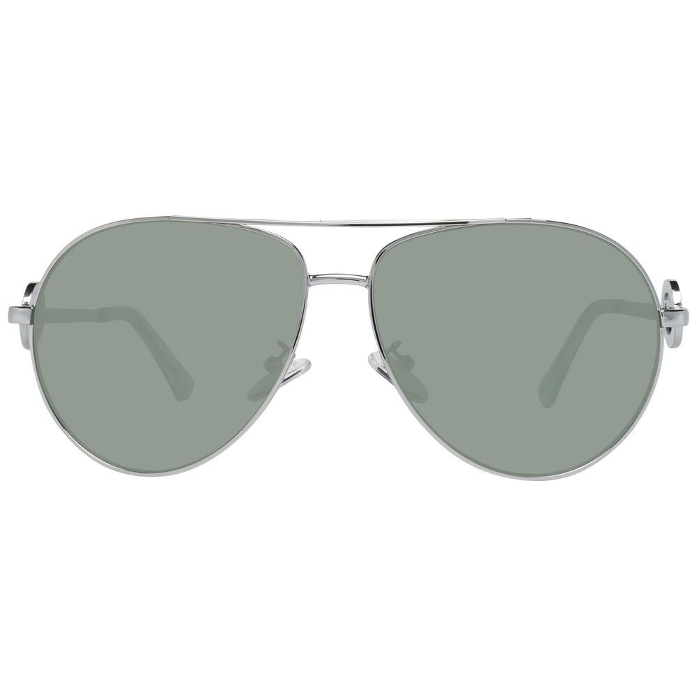 Sonnenbrille aus silbernem Metall