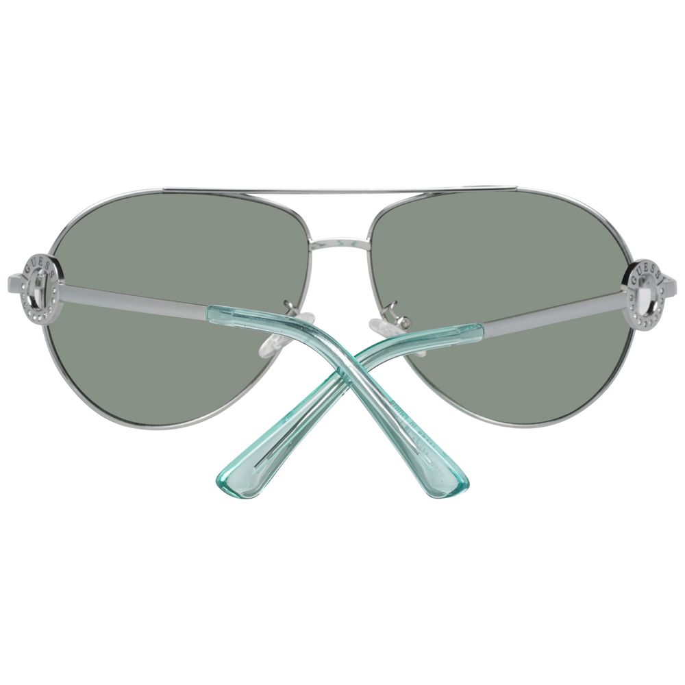 Sonnenbrille aus silbernem Metall