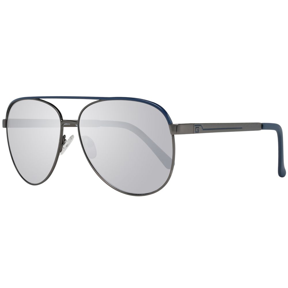 Graue Sonnenbrille aus Metall