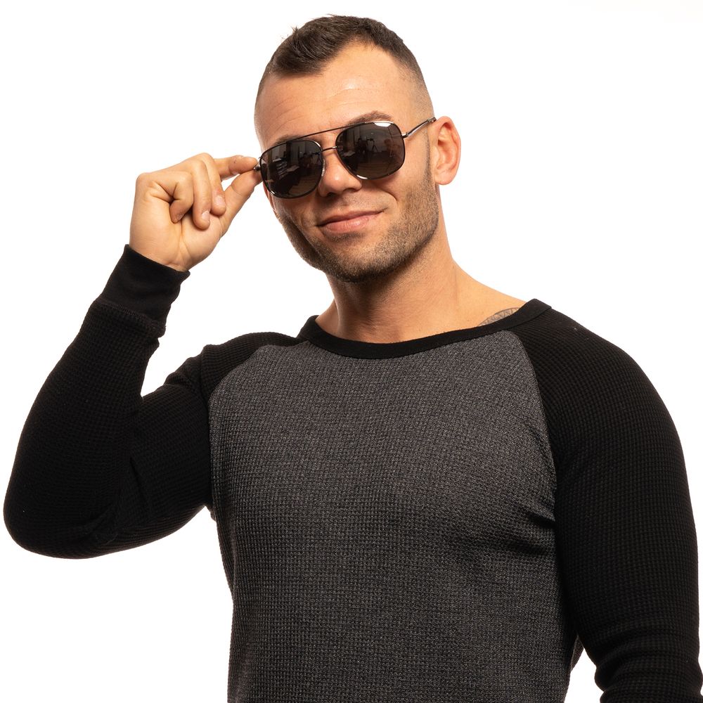 Graue Sonnenbrille aus Metall