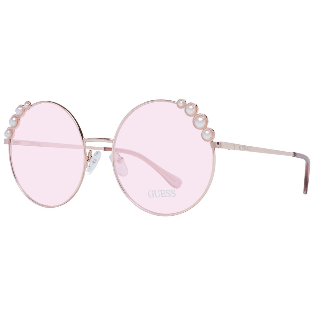 Sonnenbrille aus Roségold-Metall