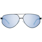 Sonnenbrille aus schwarzem Metall & Kunststoff