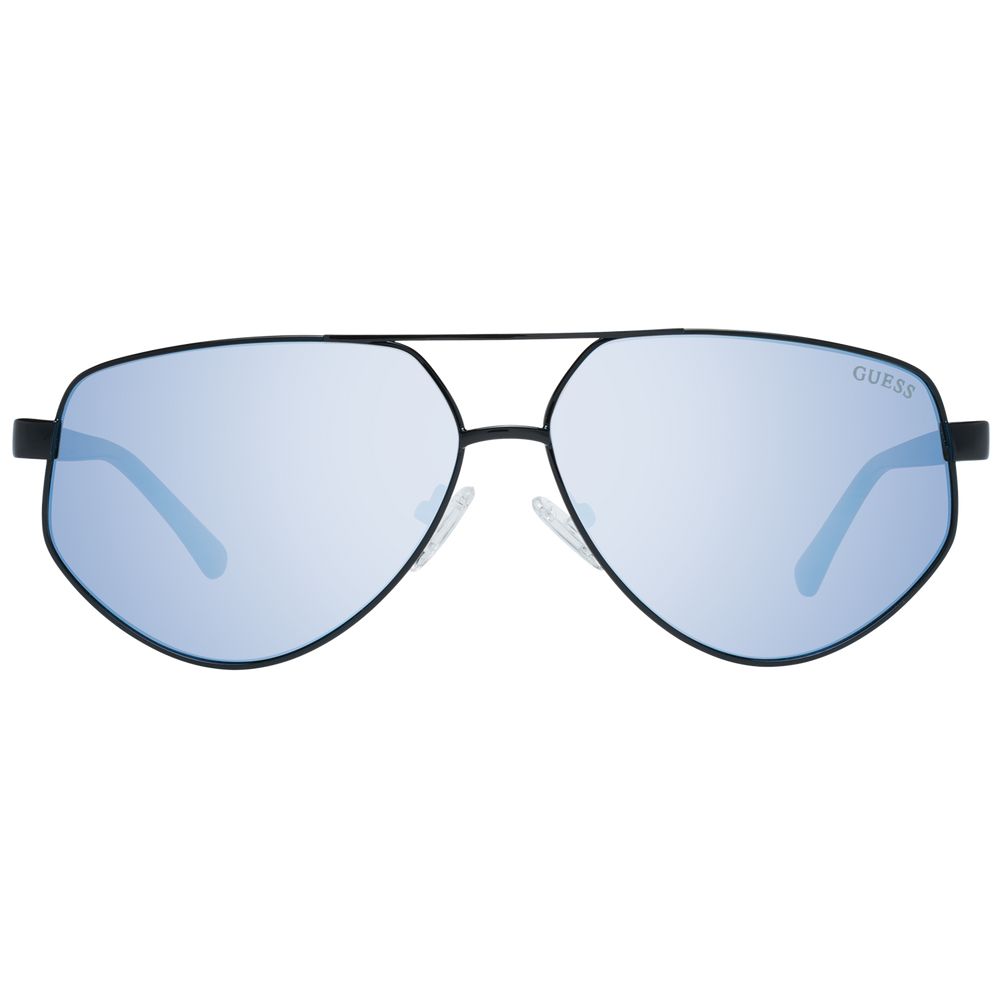 Sonnenbrille aus schwarzem Metall & Kunststoff