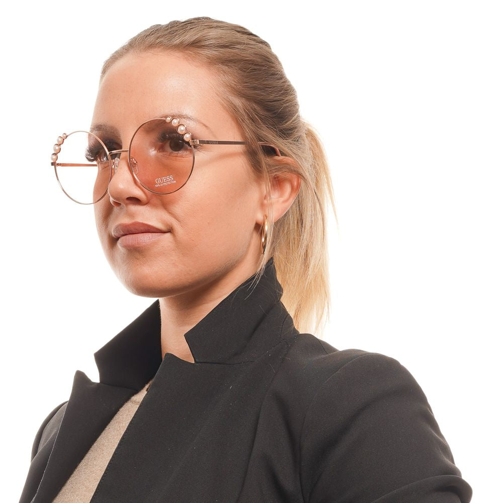 Sonnenbrille aus Roségold-Metall