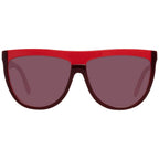 Sonnenbrille aus burgunderfarbenem Kunststoff