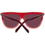 Sonnenbrille aus burgunderfarbenem Kunststoff