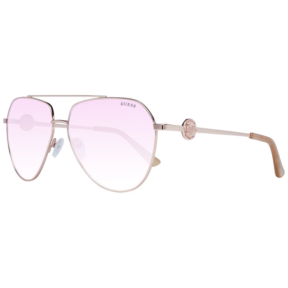 Sonnenbrille aus Roségold-Metall