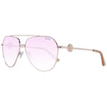 Sonnenbrille aus Roségold-Metall
