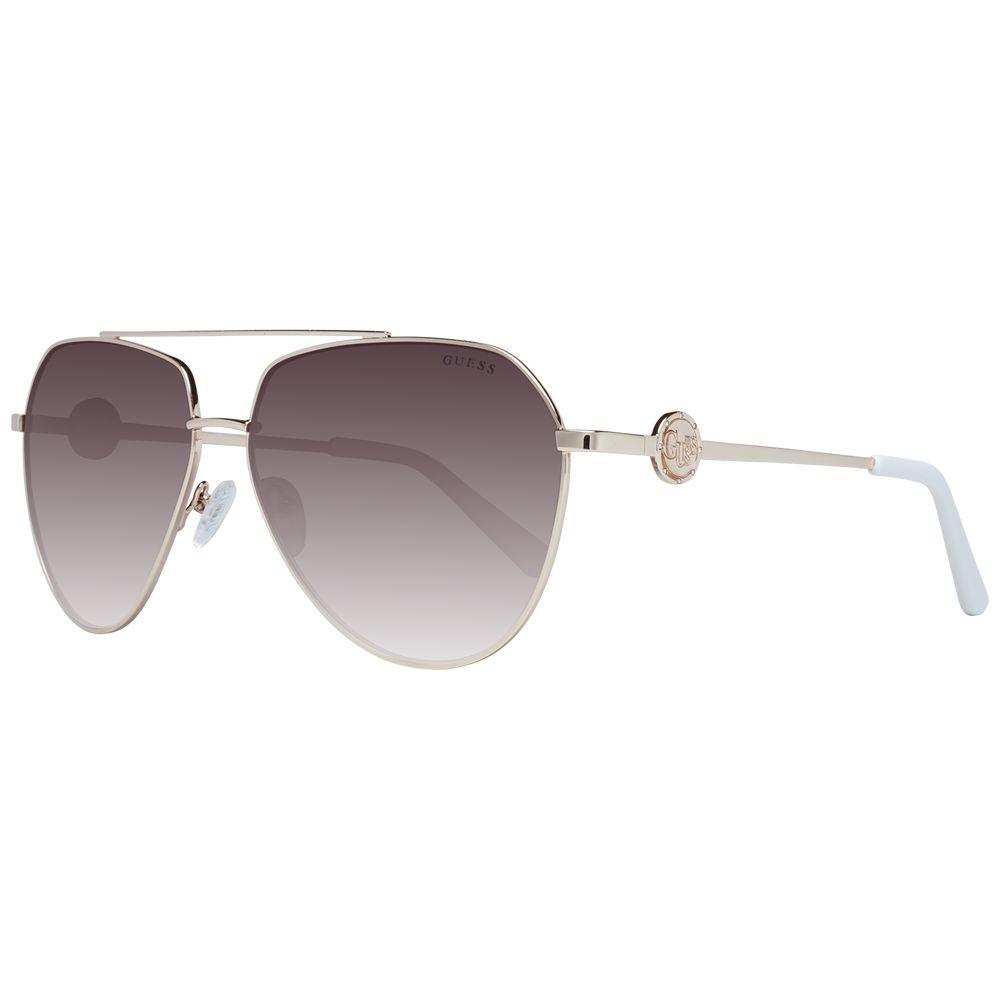 Sonnenbrille aus Goldmetall