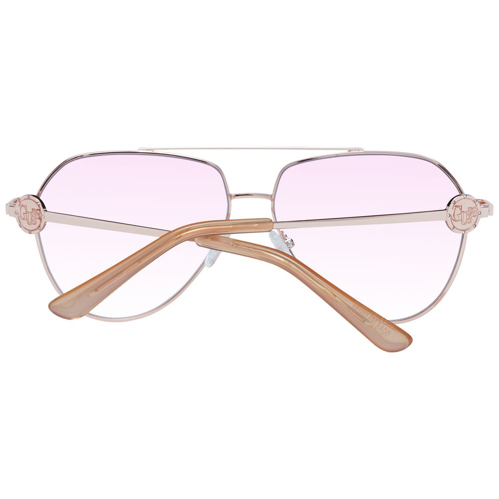 Sonnenbrille aus Roségold-Metall