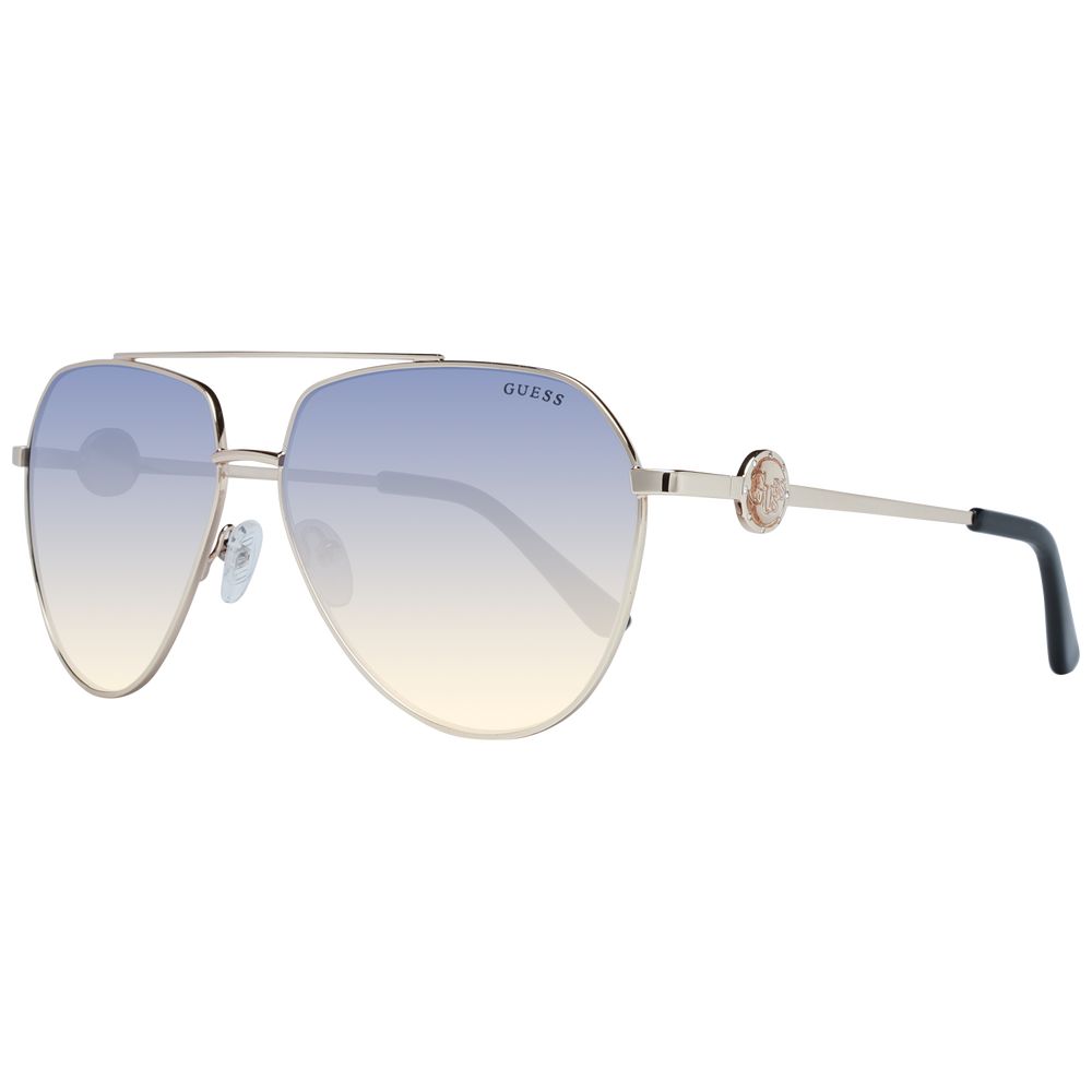 Sonnenbrille aus Goldmetall