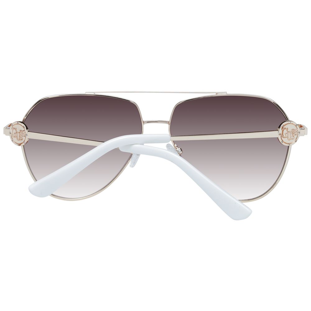 Sonnenbrille aus Goldmetall
